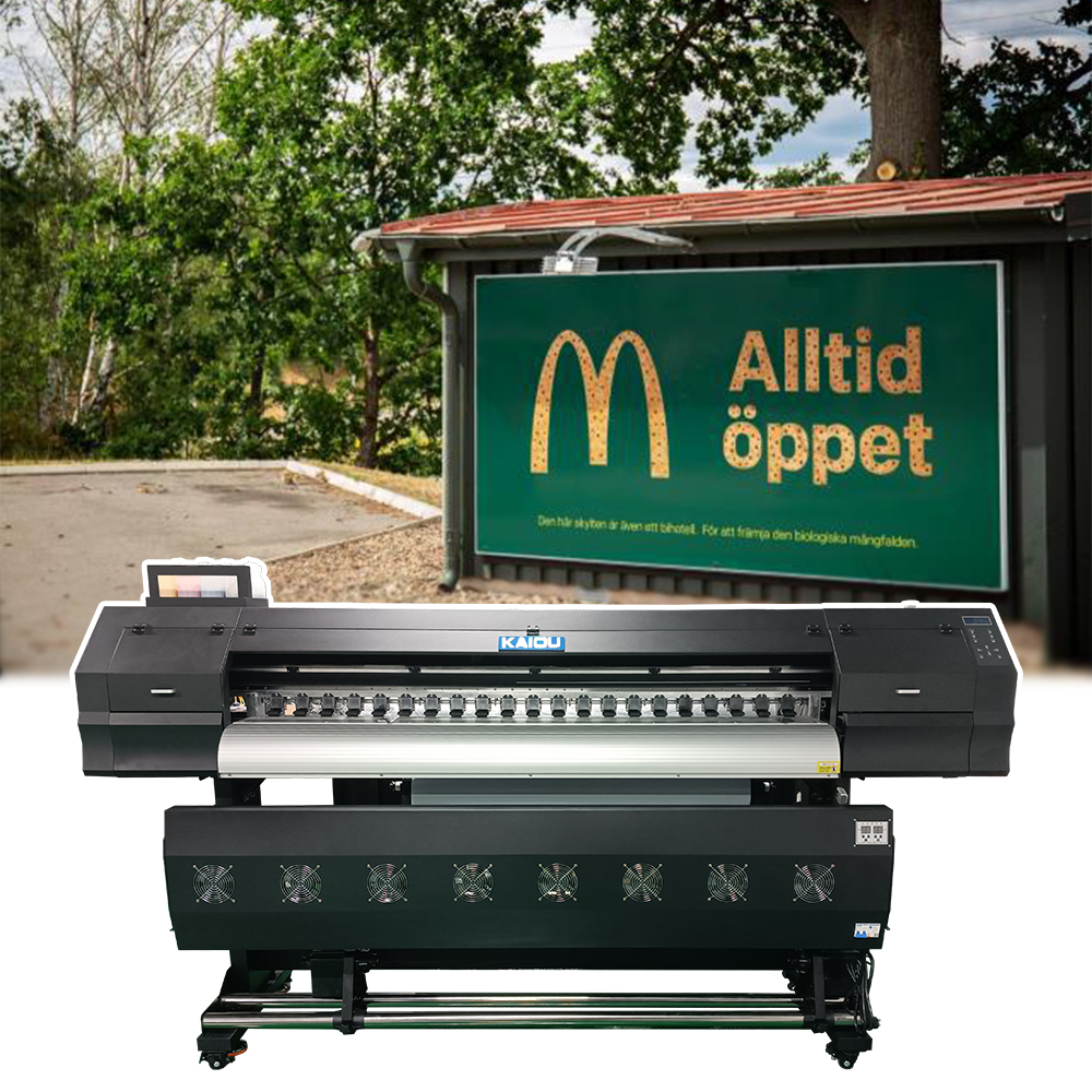 KAIOU Eco Solvent Printer 2*I3200 Print Head 1.8m Print Width Outdoor Printer